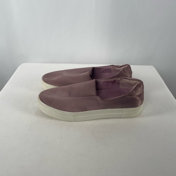 J/Slides NYC Satin Slip On Platform Sneaker in Pink Size 9 - Picture 2 of 7